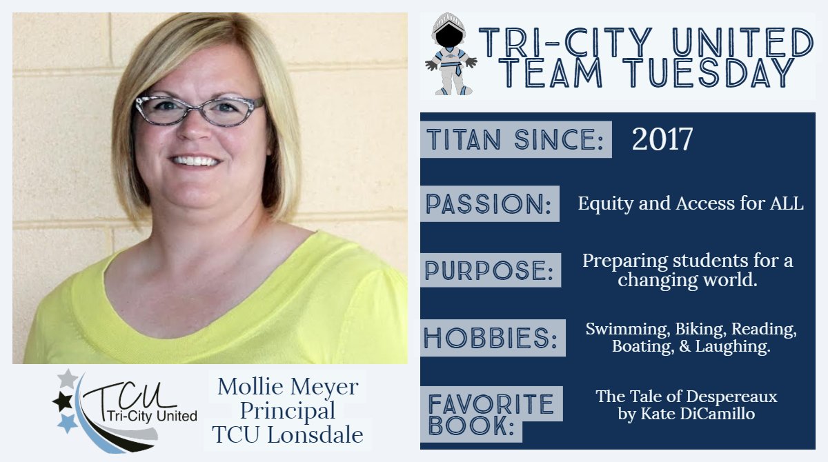 TCU_Lonsdale's tweet image. This week on #TCUTeamTuesday, meet our TCU Lonsdale Principal, Mollie Meyer! Get to know her and our schools at tcu2905.us.