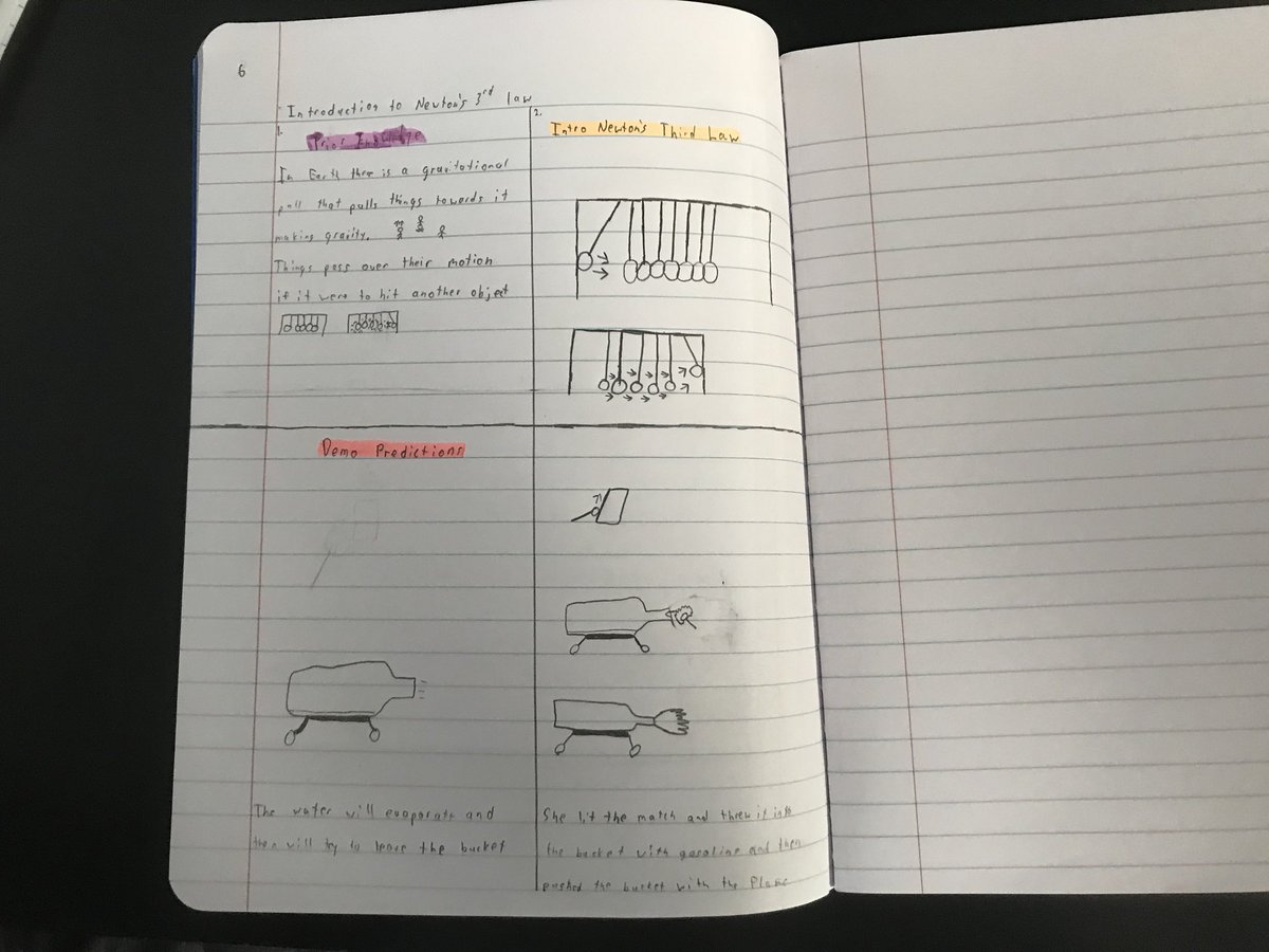 msadamkavicius's tweet photo. So many things happening in one activity. Working hard this year to help students activate their prior knowledge, develop models and revise them, and getting to see a really cool demo at the end of it all (as shown by @MrCasey025). #Newtons3rdLaw #ngssmodels #createandrevise https://t.co/6YxKem61nG