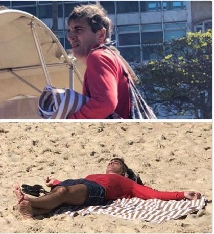 Plena corrida cambiaria y Caputo tomando sol en Ipanema. Chupándole un huevo todo. Con la tuya. Con la mía.