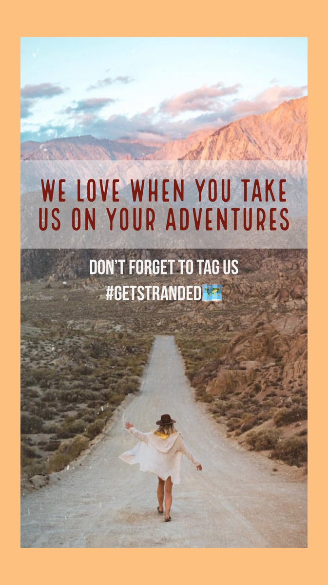 stranded_adv_co's tweet image. Tag us on your social media accounts with #strandedadventureco or #getstranded to bring us along on your adventures!
#tagus #follow #adventurers #exploring #theoutdoors #forgeyourownpath #trails