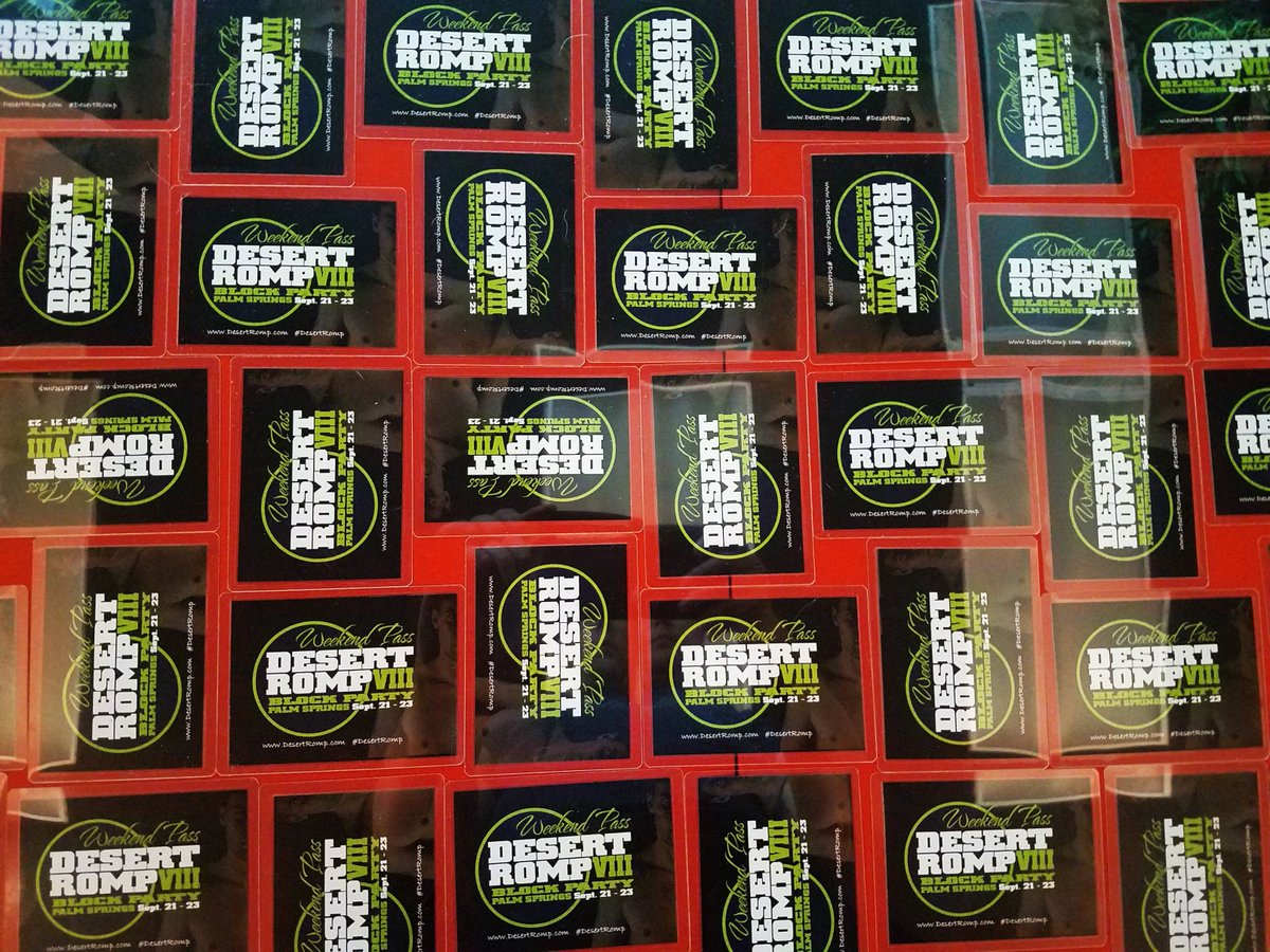 DesertRomp's tweet image. Weekend passes arrived today. Get yours before we run out!  Pre-order and get a gift box with a T-Shirt, Lube, DVD, Shot Glass, Tote, 20 Game Tickets for the Carnival, 2nd Drink free at the bar all 3 days and a Vintage Mag for the first 50 people. desertromp.com