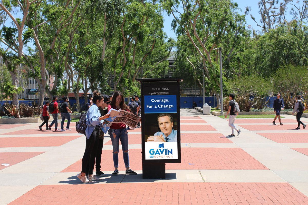 LHartUCLA's tweet image. Hi @GavinNewsom ! Would love to connect with you regarding a Gavin Newsom advertising campaign on college campuses in CA with my company The Gotcha Group!  #vote #blueCA