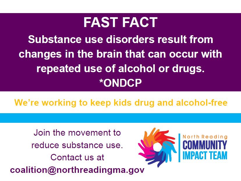NorthReadingCIT's tweet image. #fastfact #brainchanges #substanceabuse #awareness #breakthecycle #northreading #communityimpactteam