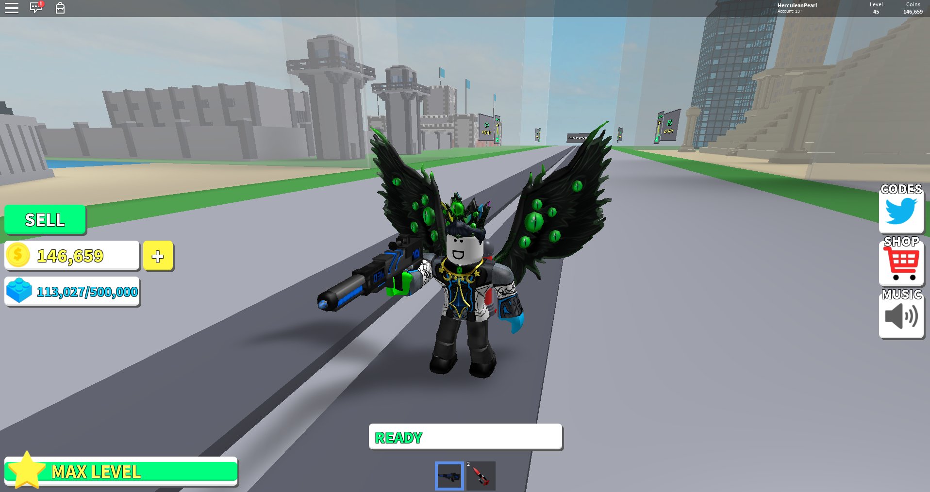 Herculeanpearl On Twitter One Of The First Few To Get All Of The Weapons Along With Max Level For The Earliest Version Of Destruction Simulator On Roblox D Https T Co Pk34oju5ko - roblox destined ascension codes