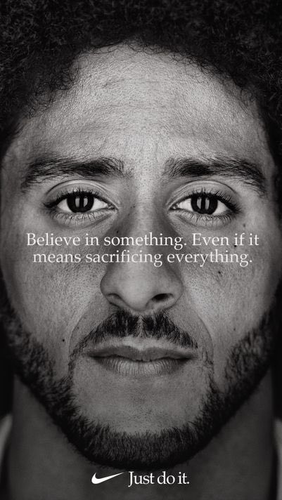 iamAtheistGirl's tweet photo. i only watch the #nfl for the #Kneeling 

i’m with you all the way @Kaepernick7 👍 thank you #Nike 

#NikeRules #KneelwithKap #JustDoIt https://t.co/nd8h76RQ3F