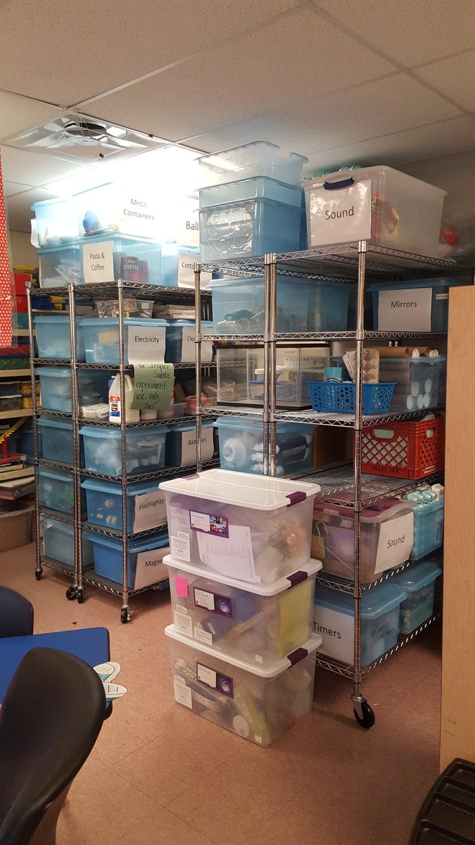 clarkesclass's tweet photo. Not gonna lie, we have a pretty amazing science closet! Motto: just ask! A huge thx to the boss! 😁#3TEPride #isdscience https://t.co/pGKKzoXWYM