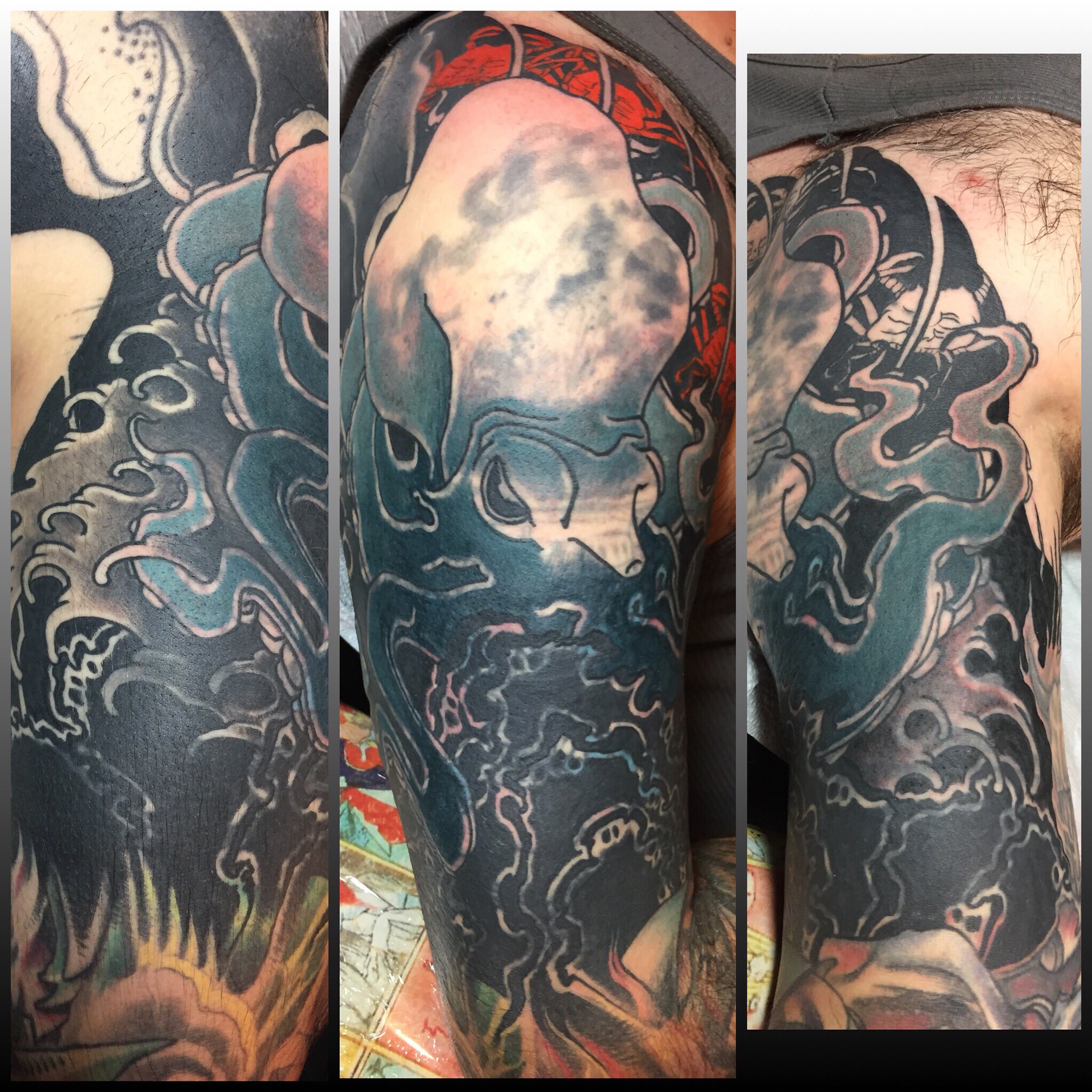 【YOURNUS】Bang Around Half Sleeve Benkei sleeve by Jimmy (IG @jimmyspnyc) at Sena Tattoo, SoHo