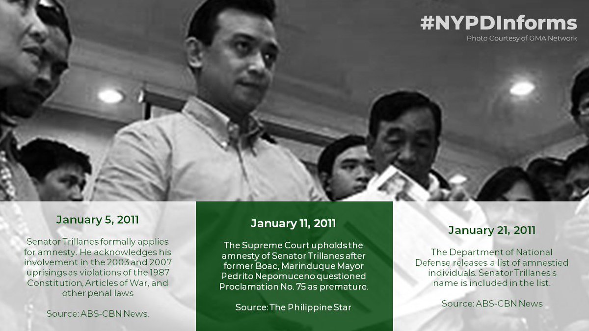 theNYPDsbu's tweet photo. From Oakwood to Proclamation No. 572: A Timeline https://t.co/k528imLNwo