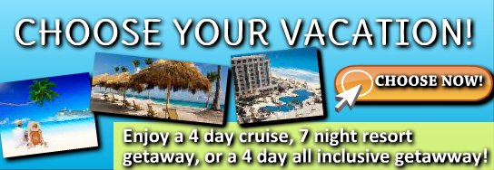 Your Choice Of Almost Free Vacations, Cruises &amp; Travel. redeemcert.com/link/voucher1  Click The Link And The Travel Voucher Will Pop Up For You To Read And Use If You Choose. Enjoy!
Want More Choices? Shoot me a message.