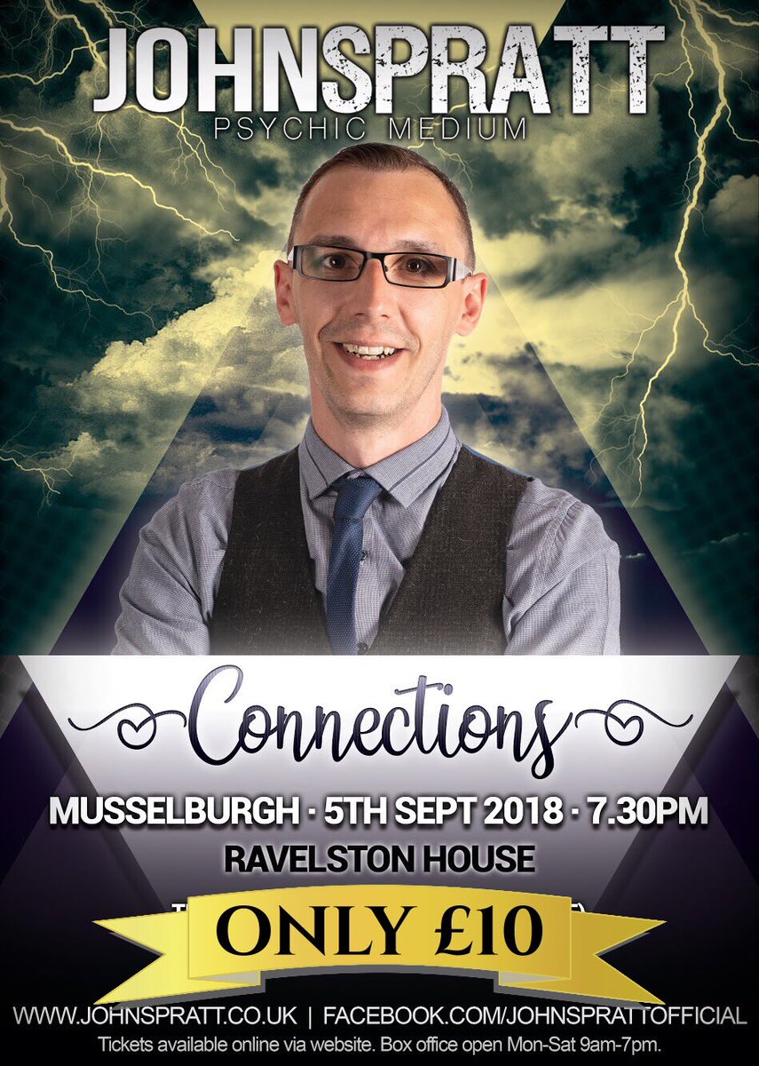 JohnSprattUK's tweet photo. #Edinburgh #musselburgh #events #showtime #psychic #love #spiritual #tarot #tarotcards #guidance #present #past #future #intuition #spirituality #psychicreading #intuitive #success #meditation #medium #hopeless #question #JohnSpratt #spirit #horoscope #Paranormal #PsychicTour https://t.co/qga3DcSPqJ