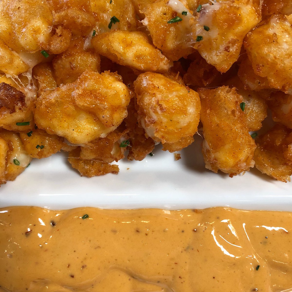Fried Cheese Curds ... pairs nicely with an ice cold beer + a table of friends to share with 😎