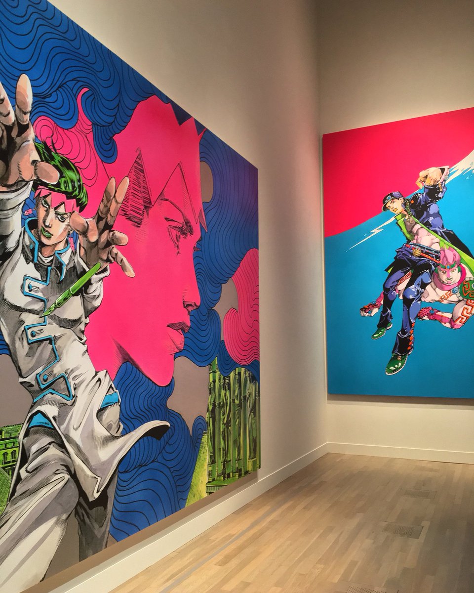 Chrono_Capsule's tweet photo. #JojosBizzareAdventure 30th Anniversary Exhibition 
After Tezuka, Araki is the second manga artist to have his exhibition at a national museum in Japan. https://t.co/0x9pY0qw3o
