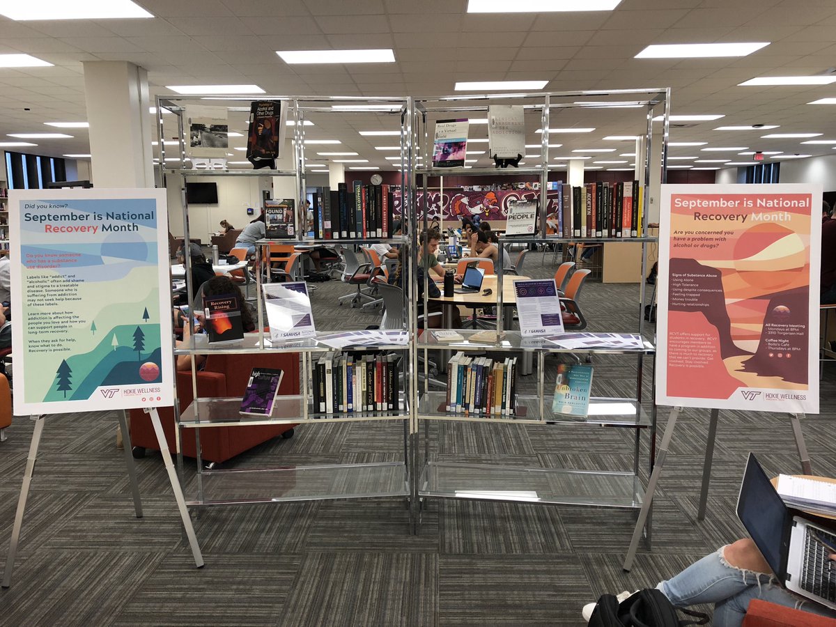 VT_Recovery's tweet photo. Check out the @VTLibraries help us celebrate National Recovery Month with their display! Thank you so much #twitterlessanthony and @safralin https://t.co/4QM1zW8xy5