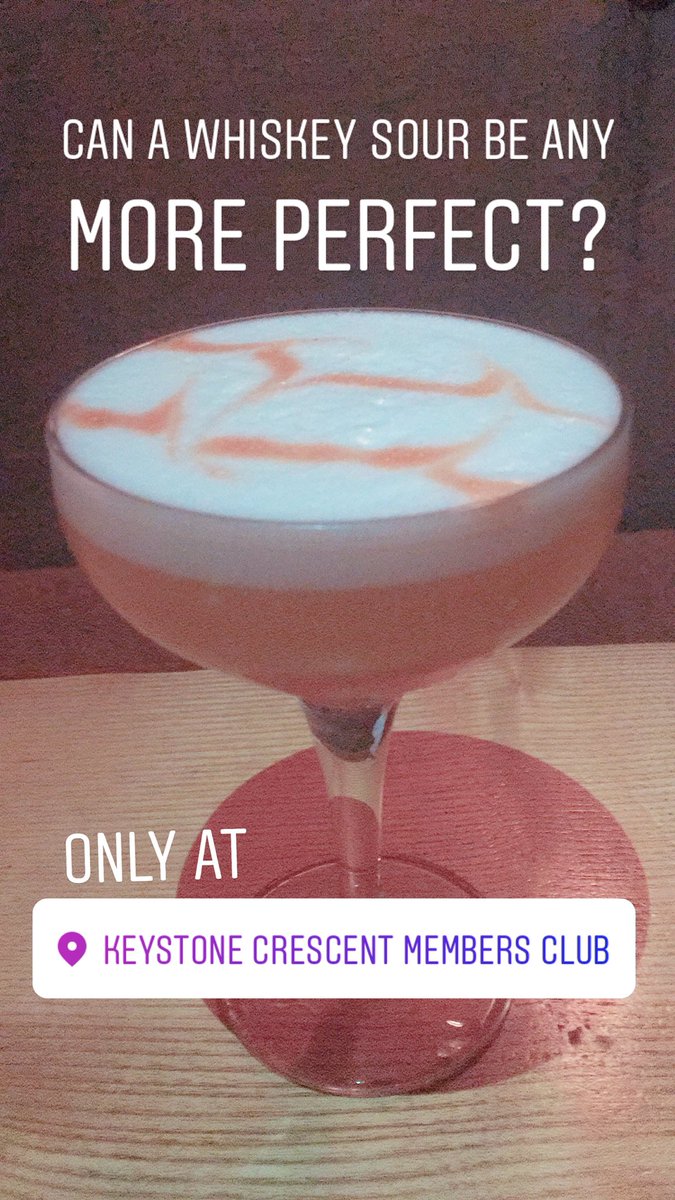 Drink up! The week is just beginning, but our sour game is STRONG! #drinks #cocktails #tasty #whiskey #sour #wildturkey #latenight #speakeasy #hiddenbar #londonbar #keystonecrescent #comefindus
