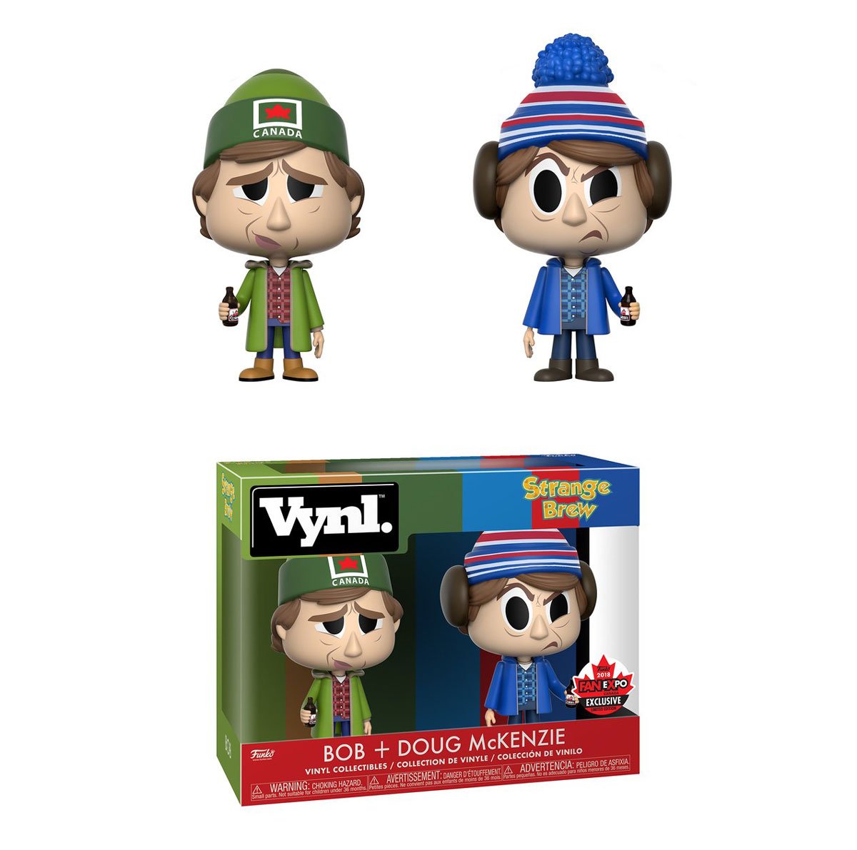 OriginalFunko's tweet photo. RT &amp; follow @OriginalFunko for a chance to WIN a Fan Expo Canada exclusive Strange Brew Vynl. 2-Pack (with Bob + Doug McKenzie). #FXC2018 https://t.co/3Vj1laSyF4