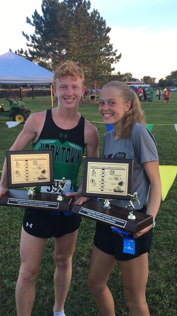 YHSDistance's tweet image. Clean sweep for #YtownXC today at the Delaware County Meet!!! Boys and Girls win team titles with @Moneymitsch and @a_sorensen_ taking care of the individual titles.