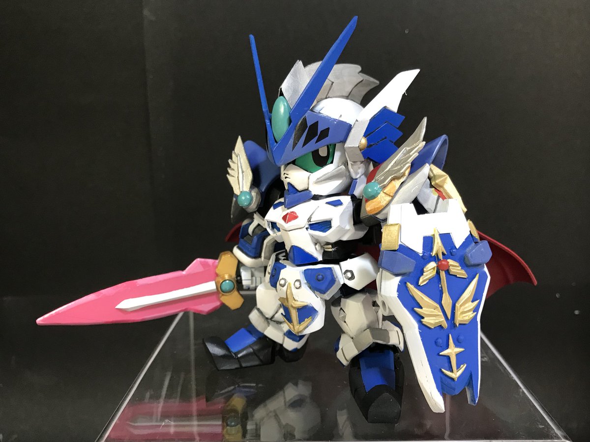 新約SDガンダム外伝よりアルガス騎士団団長ブルーアストレイ完成しま