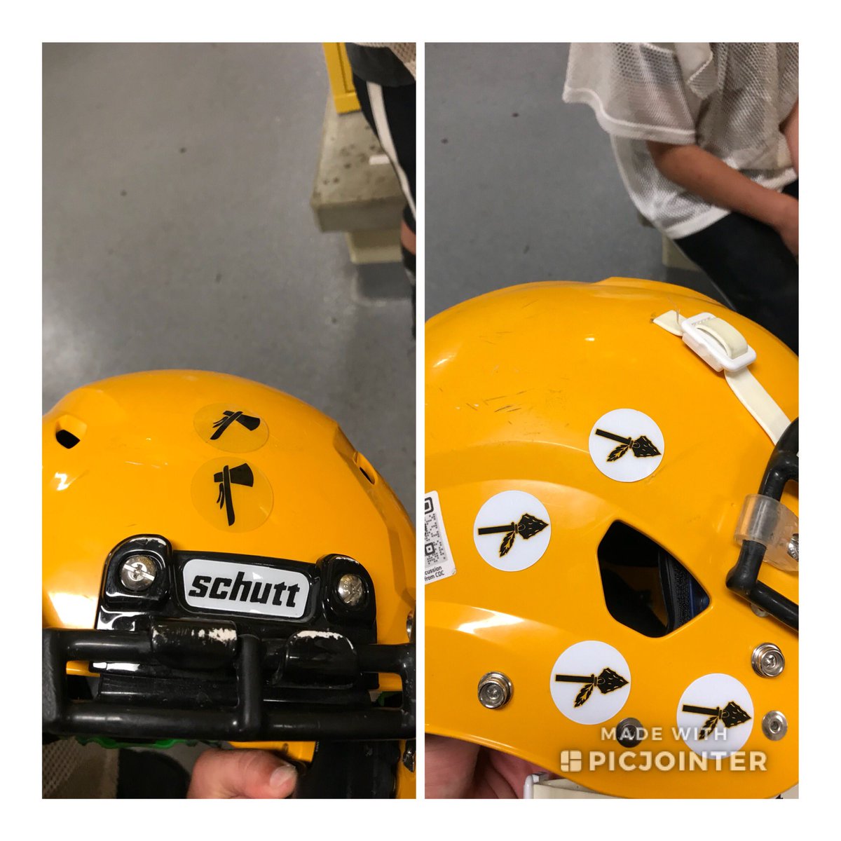 ApacheSrms's tweet photo. Helmet Stickers went out!! #ApachePride #ApachePower https://t.co/5x0Tqo9ZeO