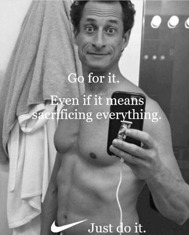 I want to congratulate Anthony Weiner on his new Nike deal... 
