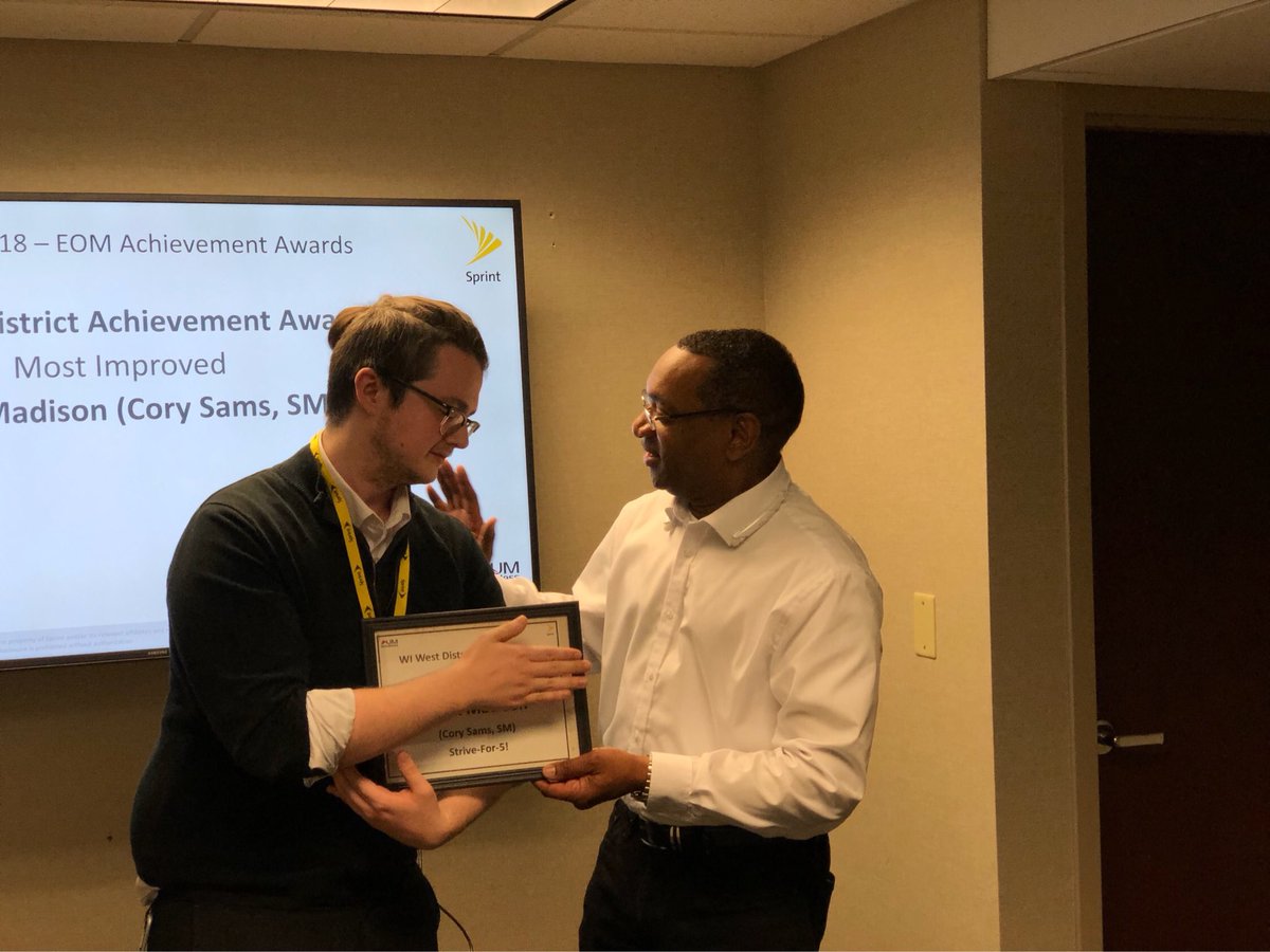 UMDarrylC's tweet photo. August 2018 Most Improved
Team Madison
Cory Sams, SM

Great Job obtaining 148% to budget for HSGA!!! Strive-For-5 and become a MVP! https://t.co/eH7VAFsuF4