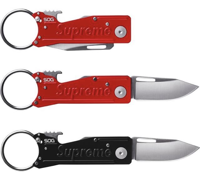 Buy Lv x Supreme Keyring/Pocket Knife red Online in Australia