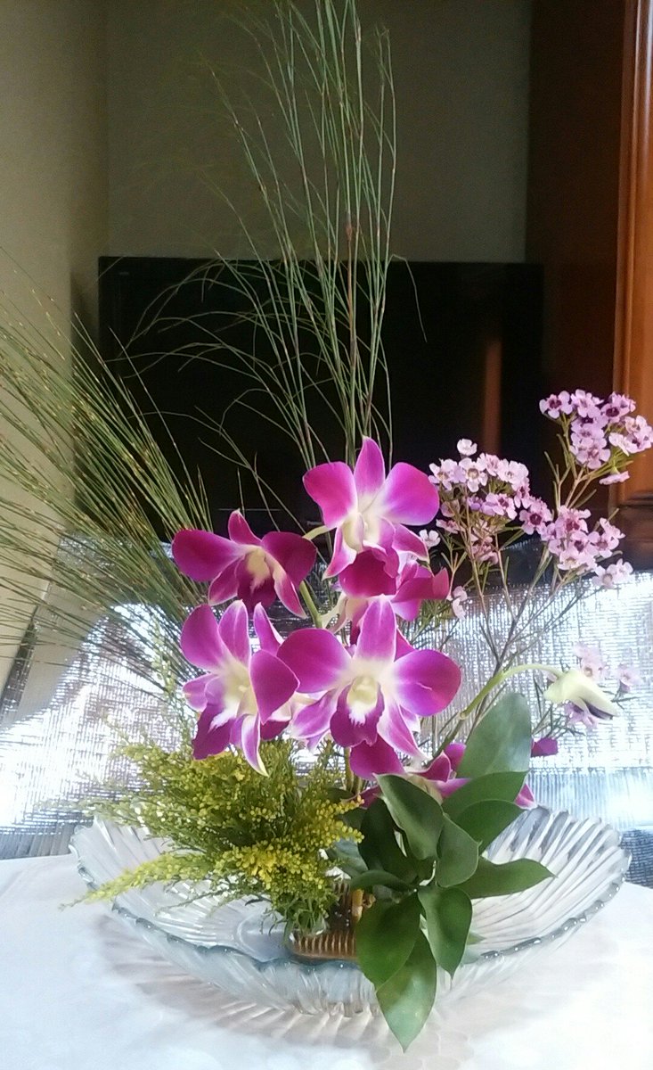 こども3にん على تويتر お花が届きました ワックスフラワー 花言葉 可愛らしさ ソリダコ 警戒 ルスカス 陽気 など 私は 高校3年間の部活で 生け花を学んだだけですが 位置があり美しく飾れて 助かります あなたも いかがですか 花材は 配達が T Co