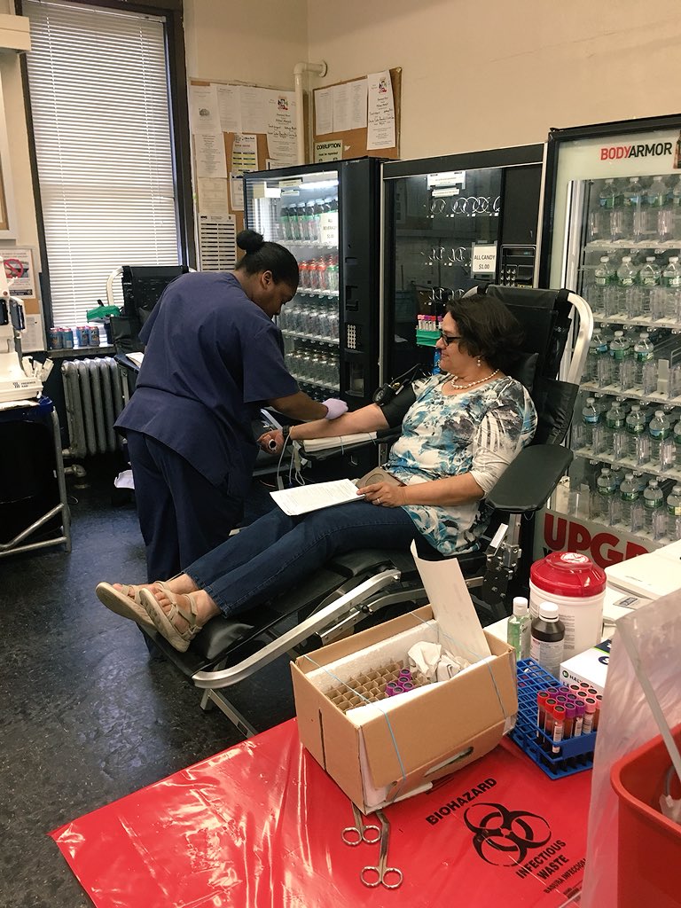NYPD104Pct's tweet photo. A Successful Blood Drive Event today at the #104PCT. Thank you to all that #Donated, your donation is going to save lives. @WhyIGave #BloodDonation #BloodDrive https://t.co/qzPHiaItvz