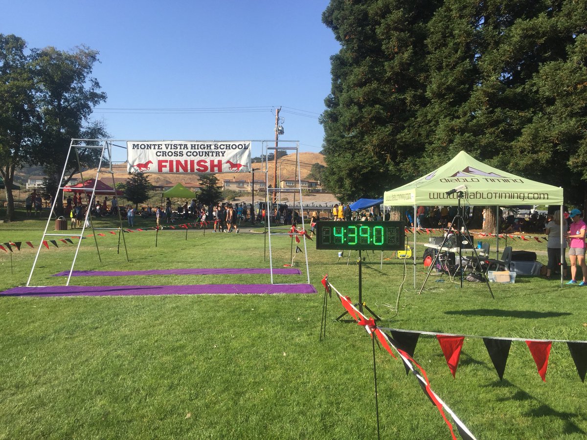 DiabloTiming's tweet image. #montevistainvitational going now! Race winners so far from 4 races come from Amador Valley HS (3 wins!!!) and @srvhstrack keep up with all results online at diablotiming.com

@FinishLynx @TridentRFID @GillAthletics @MilesplitCA  @prepcaltrack #crosscountry #theeliminator