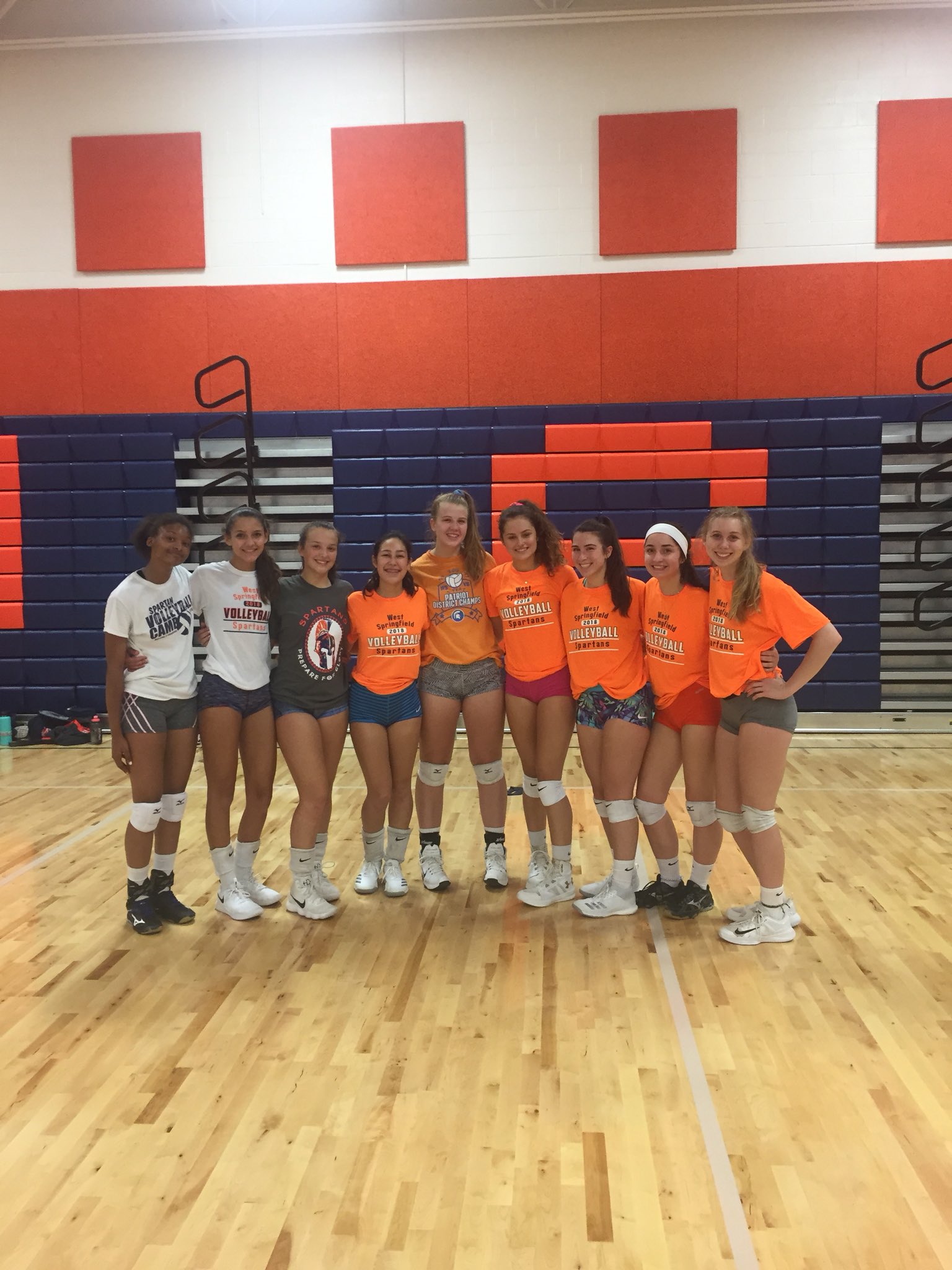 red volleyball spandex