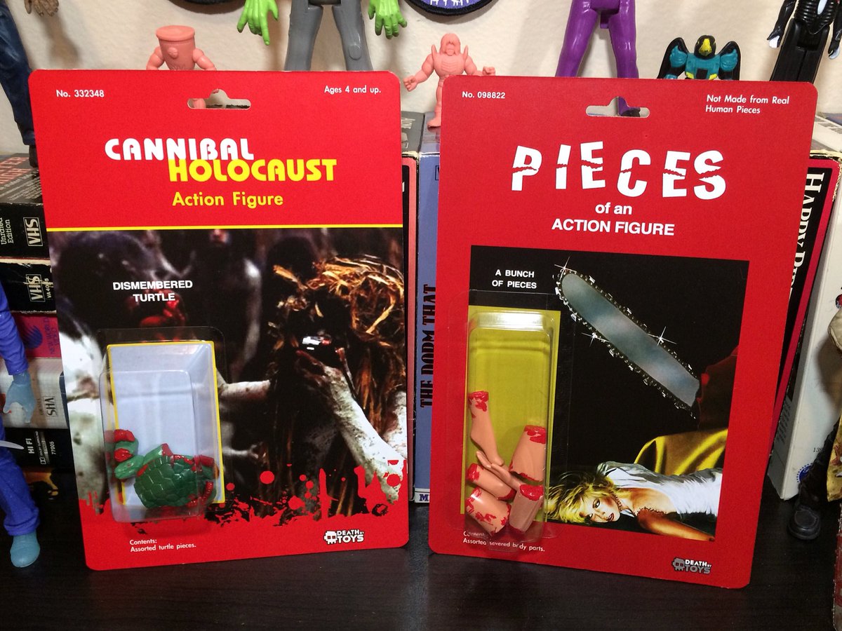 Just restocked the store with 8 more #cannibalhocaust turtles and 5 more #pieces figs. Visit deathbytoys.com and hit Shop to get one before you tear yourself apart.