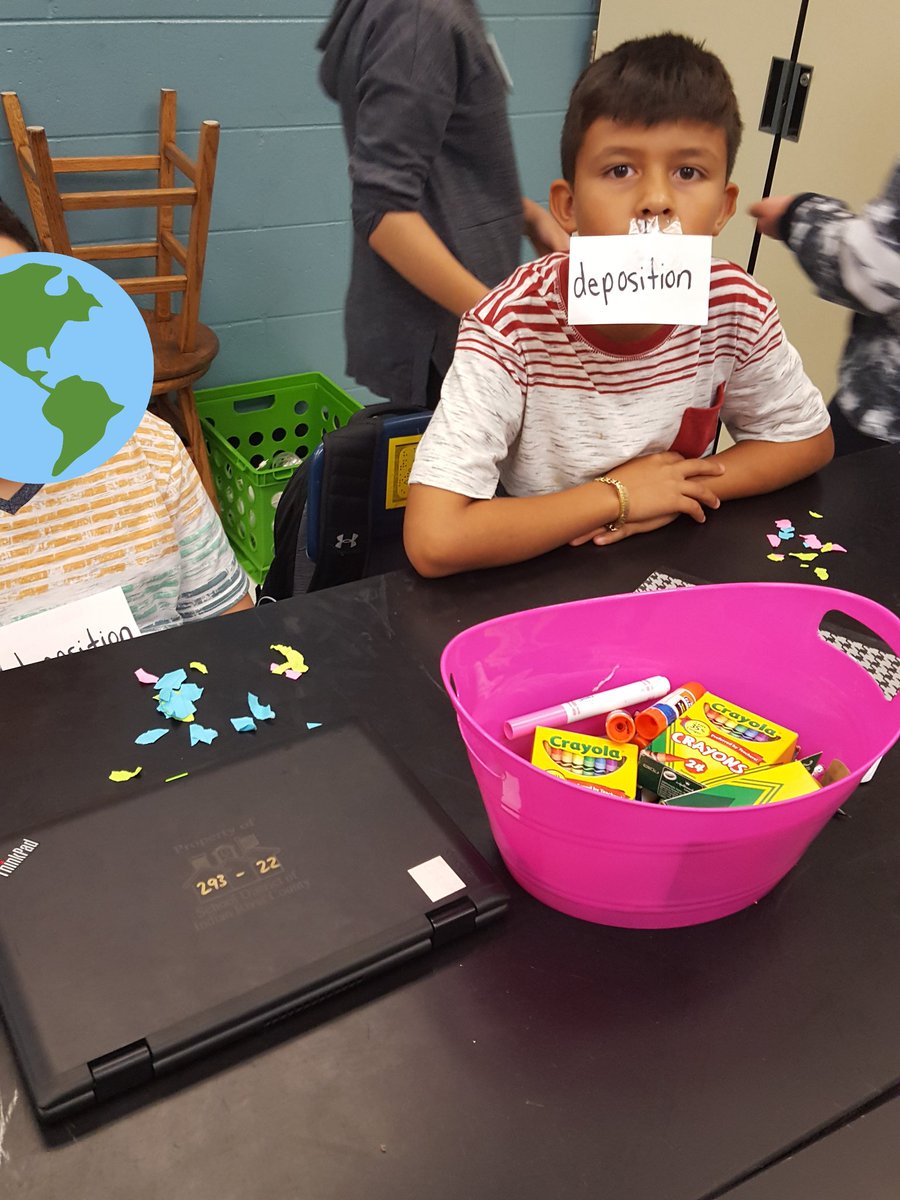 MsJefferson5's tweet photo. Students demonstrating how weathering, erosion and deposition works. https://t.co/BoD8vzoAP0