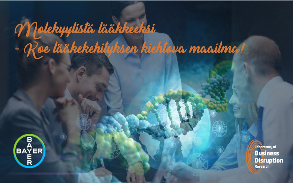 Koe lääkekehityksen kiehtova maailma! Tarjoamme 2.10.2018 yhteistyössä Bayerin kanssa ainutlaatuisen mahdollisuuden sinulle, opiskelija, jatko-opiskelija tai tutkija, kokea millaisia vaiheita lääkkeiden tutkimukseen ja tuotekehitykseen liittyy. Lue lisää: disrupt.utu.fi/events/simulaa…