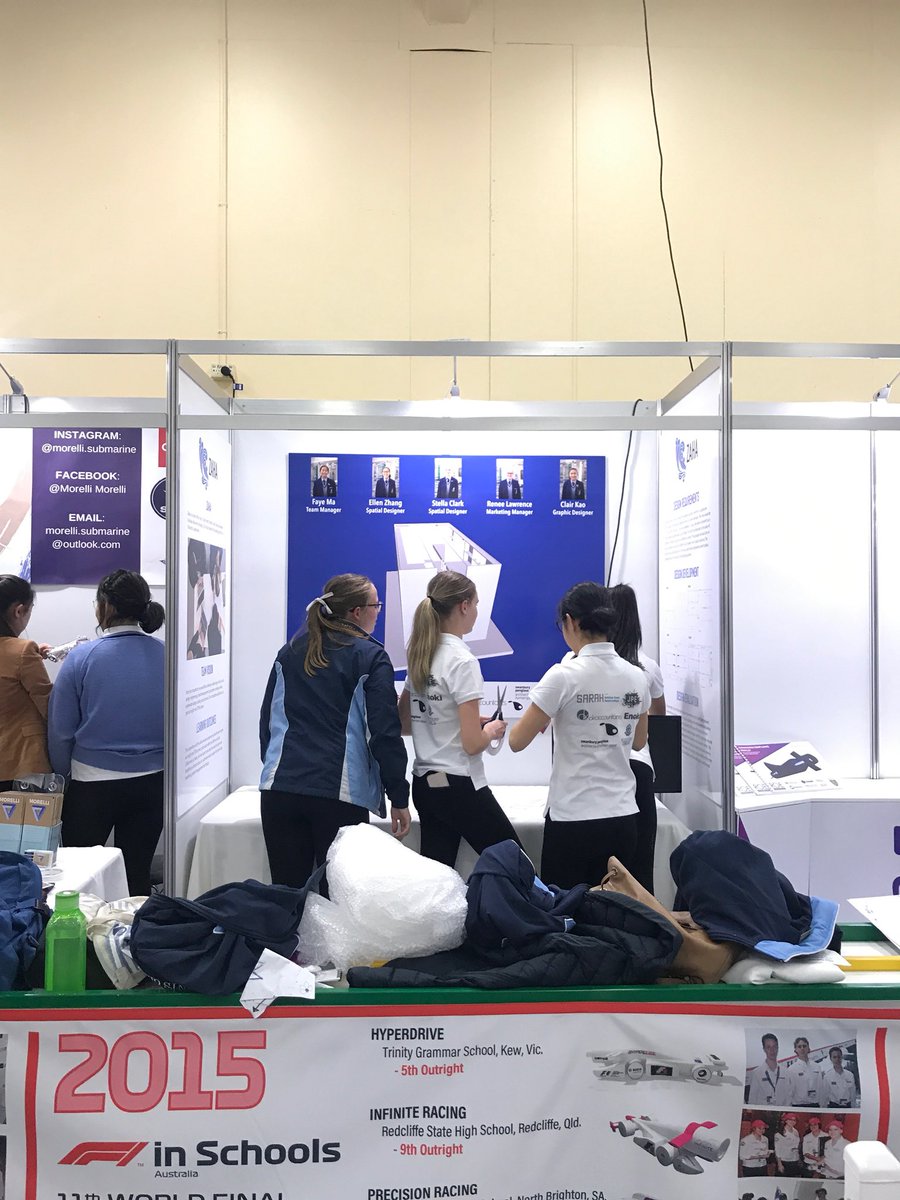 zaha_team's tweet photo. We set our trade booth last night in preparation from the competition that starts tomorrow! Come see our booth at the Royal Adelaide Show! We would like to thank all of our sponsors and mentors again that helped make our vision possible. https://t.co/9IawCIXzZx