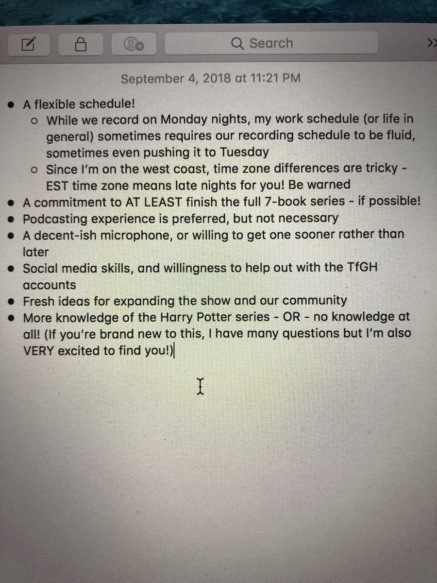 TalesFromGH's tweet photo. The search is on for the next Professor (co-host)! 

Have what it takes? Write in with how well you meet the requirements in the graphic below, and include anything else that makes you qualified and why you want the job!

Send in applications to TalesFromGodricsHollow@gmail.com! https://t.co/FUSXbppnp2