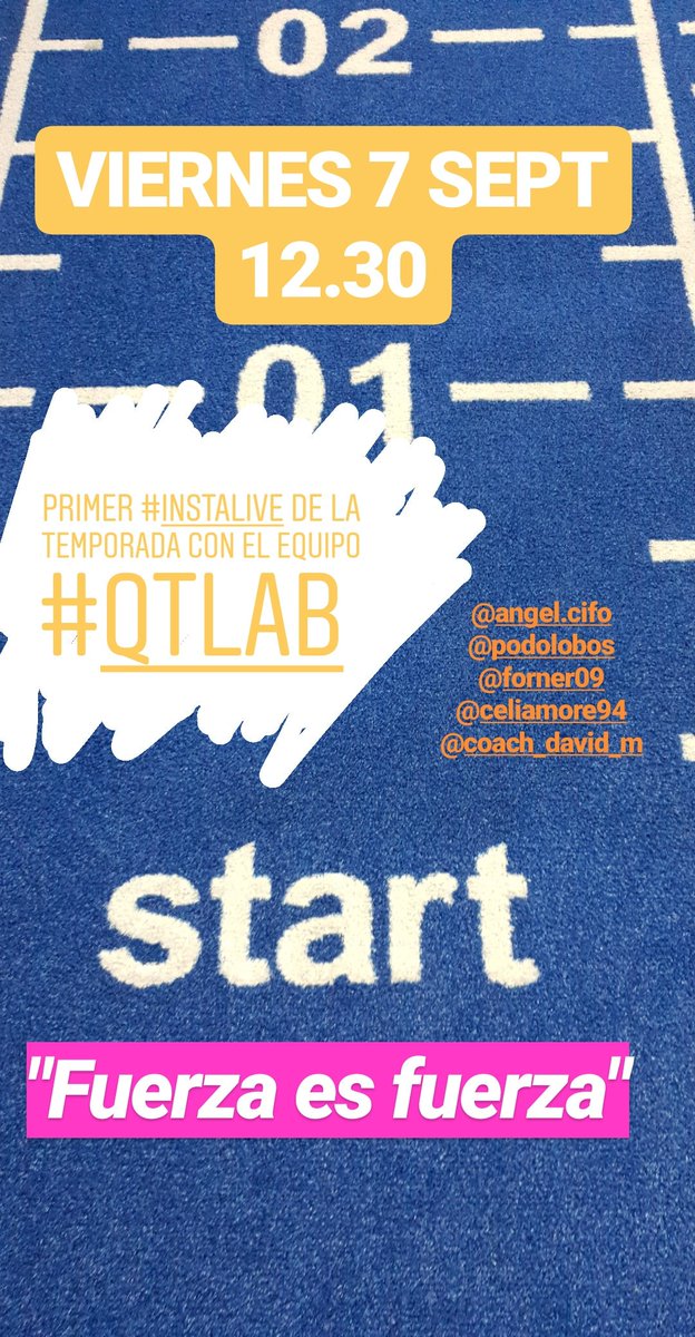 david_mpozo's tweet photo. Desde el INSTAGRAM de
@QualisTL #QualisTrainingLab https://t.co/shxhBNZMu9