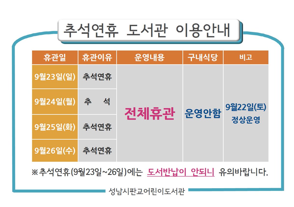 성남시 판교도서관 tweet media