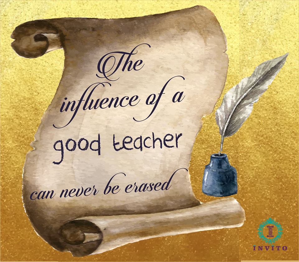 The true #teachers are those who help us think for ourselves.

Happy Teacher’s day!

#Invito #InvitoInvites #Wedding #WeddingInvites #WeddingInvitations #WedMeGood #LuxuryWeddingInvitations #WeddingCards #Invitation