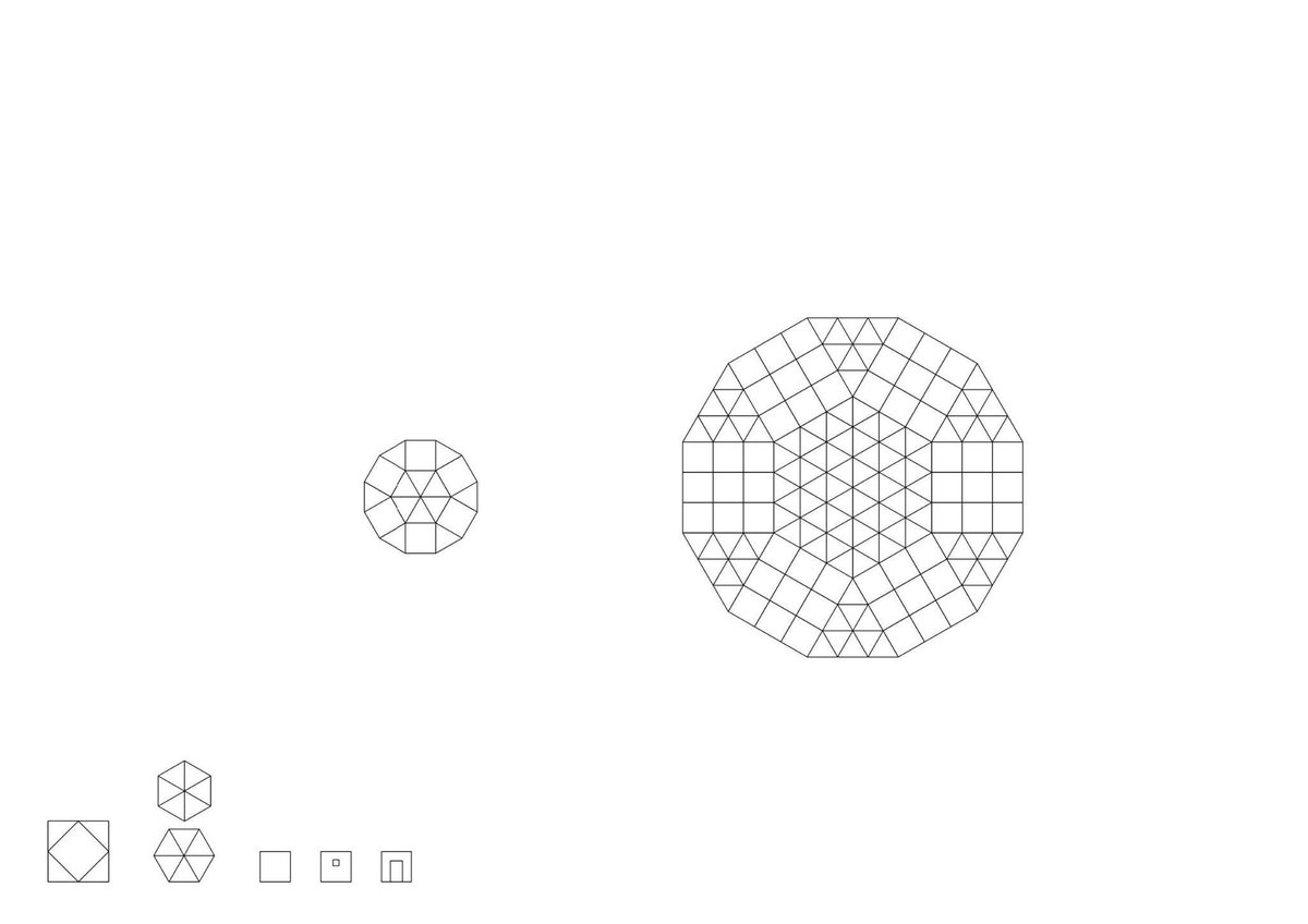 ナジ 建築で円形基礎の組み方参考図 コナンアウトキャスト