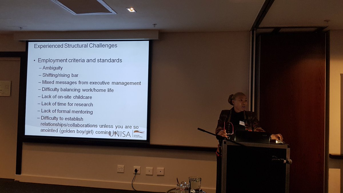 Dr Daisy Selematsela, Executive Director: <a href="/unisa/">Unisa</a> library talking about the challenges women face in higher education <a href="/hers_sa/">HERS-SA</a> #2018HERSSA