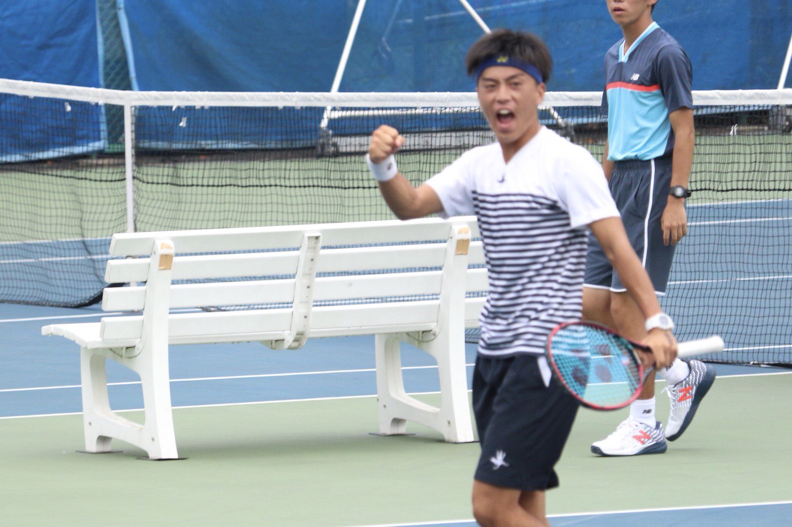 تويتر スポーツ法政新聞会 على تويتر テニス 関東大学リーグ 対中大 慶大日吉キャンパス内テニスコート 男子シングルス S5前崎直哉２ー１ 2 6 6 1 6 3 宇佐美皓一 風の強い中 粘りのあるラリーを展開 確実に得点していき見事白星を挙げた 法政