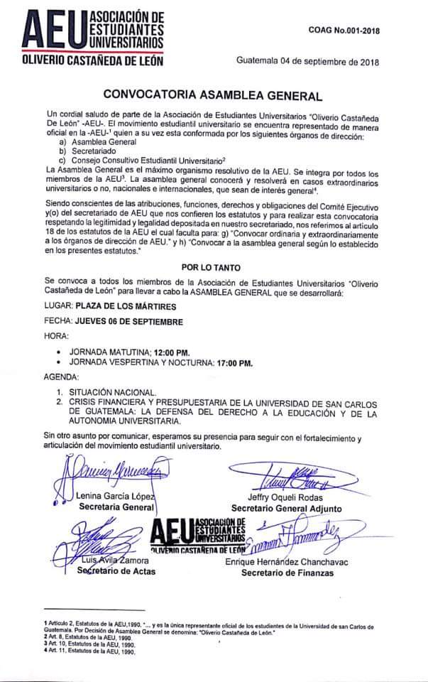 RadioPuntoGT's tweet photo. #ACTUALIDAD: Distintas organizaciones se pronuncian en rechazo a la decisión del ejecutivo, de impedir el ingreso al país del jefe de la CICIG Iván Velásquez. https://t.co/5z6toXiDFr