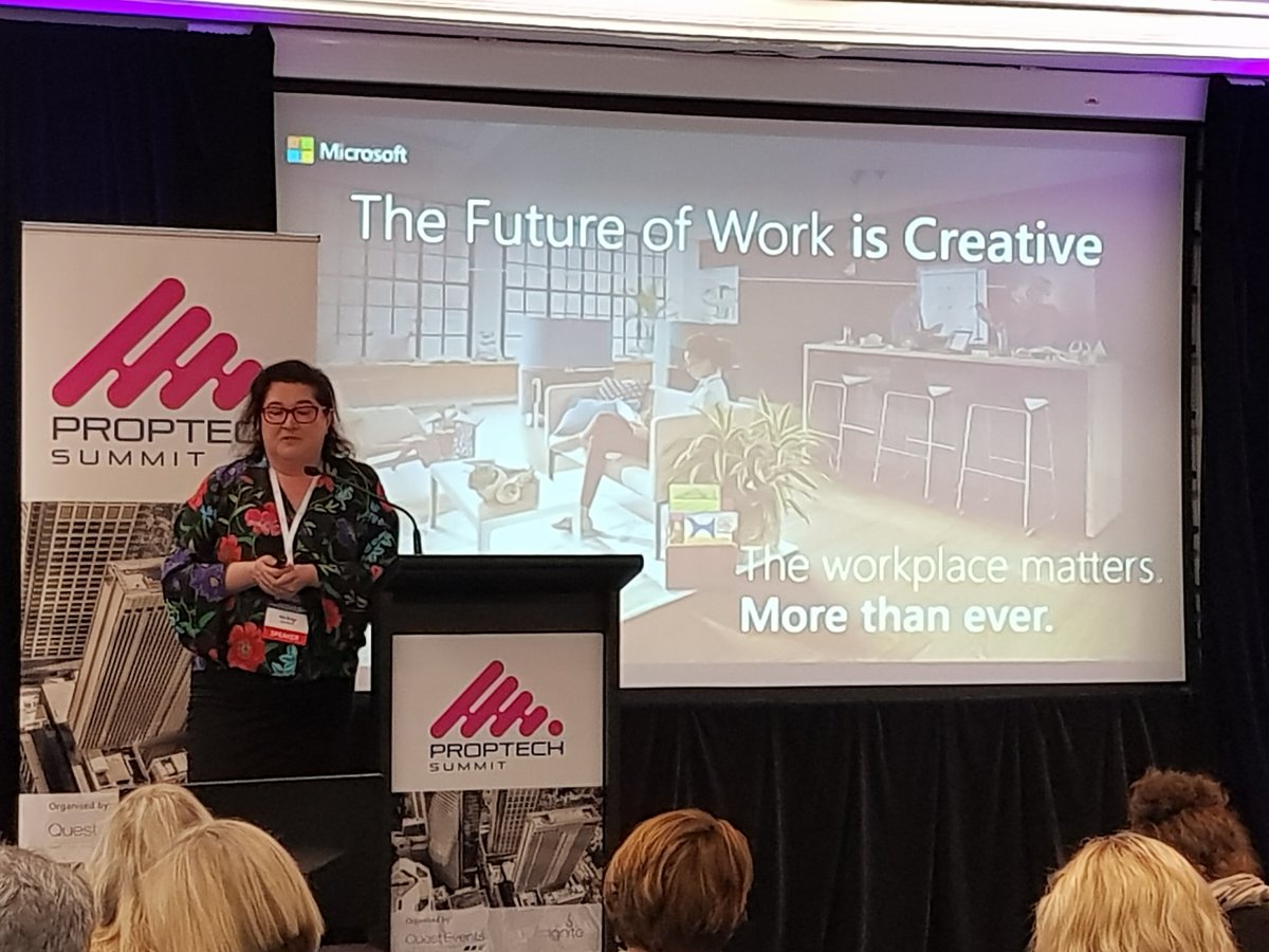simplespaceAU's tweet image. The future of the work is creative, thank you Rita from Microsoft... we couldn't agree more #PropTechSummit2018