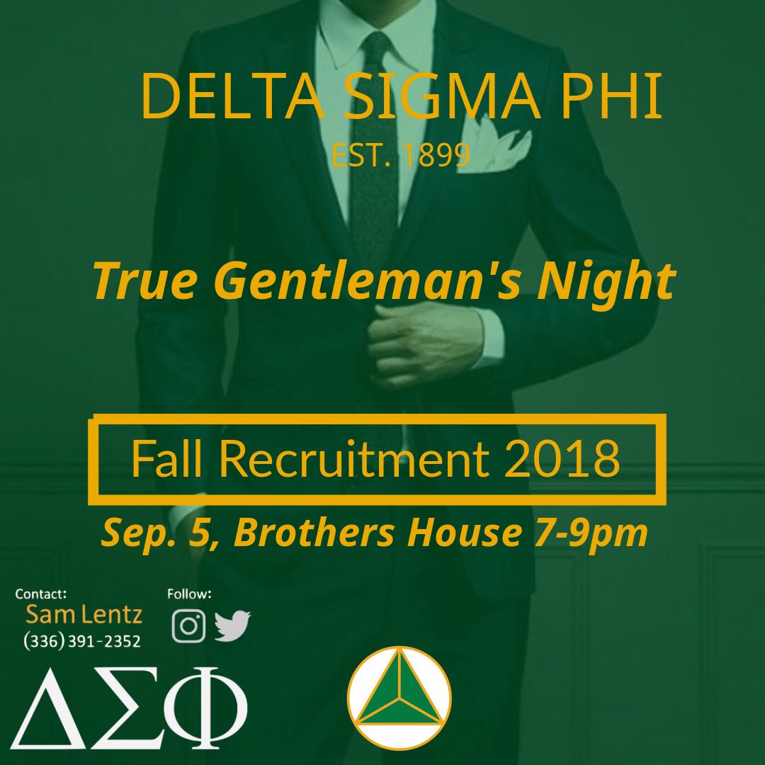 DeltaSigUNCC's tweet photo. Meet us at Hunt Hall at 6:30 PM in South Village. Sign up on GreekLink App and RSVP. Attire is business casual. #DeltaSig #YITBOS #UNCC22 #UNCC21 #BetterMenBetterLives https://t.co/RUco4tY1l4