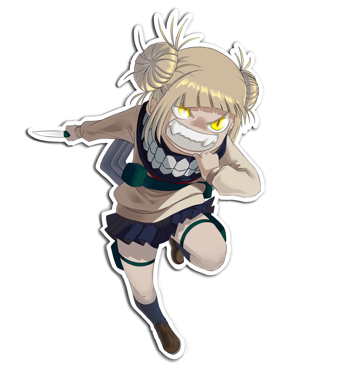 Themasterdoggy's tweet photo. Sticker de himiko toga #fanart de #BokuNoHeroAcademia https://t.co/YC3442s4c0