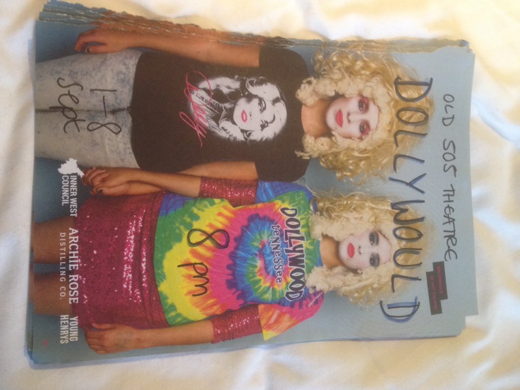 shittheatre's tweet image. If you frequent the sex shops of Newtown,look out for our DIY #DollyWould posters, @JenSmethurst has been out putting them up &amp;amp; meeting the fine dildo salespeople of #Sydney. Come see our award-winning weird show tonight 8pm @syndeyfringe Old Theatre 505