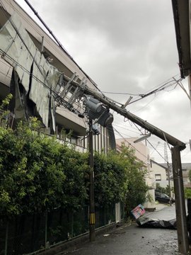 関西電力による 台風で折れた電柱の処置がまるで骨折の応急処置だった Togetter