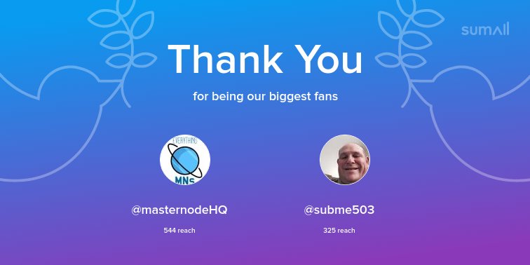NORTHERNcoin's tweet photo. Our biggest fans this week: @masternodeHQ, @subme503. Thank you! via https://t.co/BX6TdYcYia https://t.co/wIMZU4jdWA