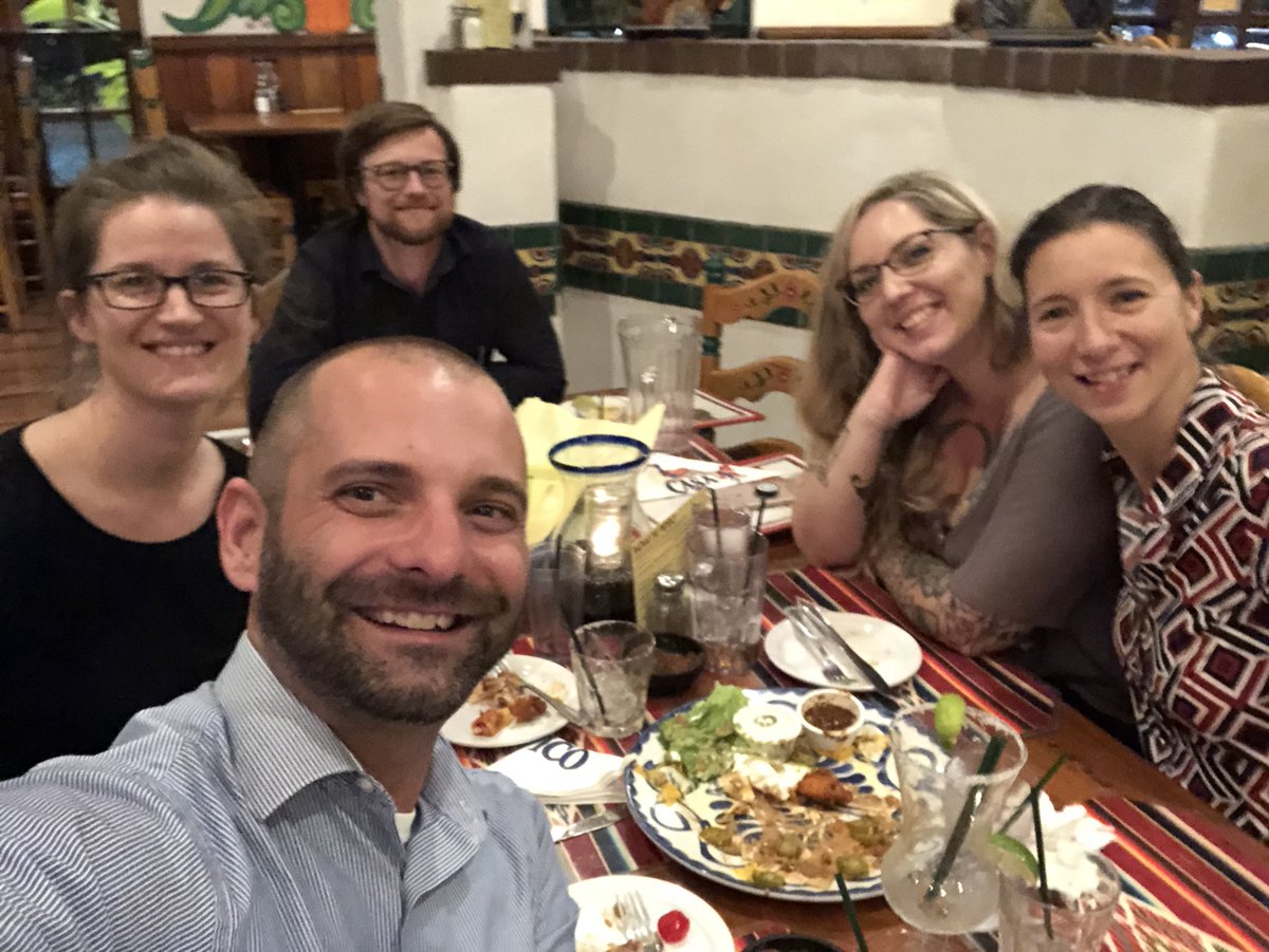 The official USD applied Wind/perc faculty hang, including Dr. Taquito and Prof. Guac!