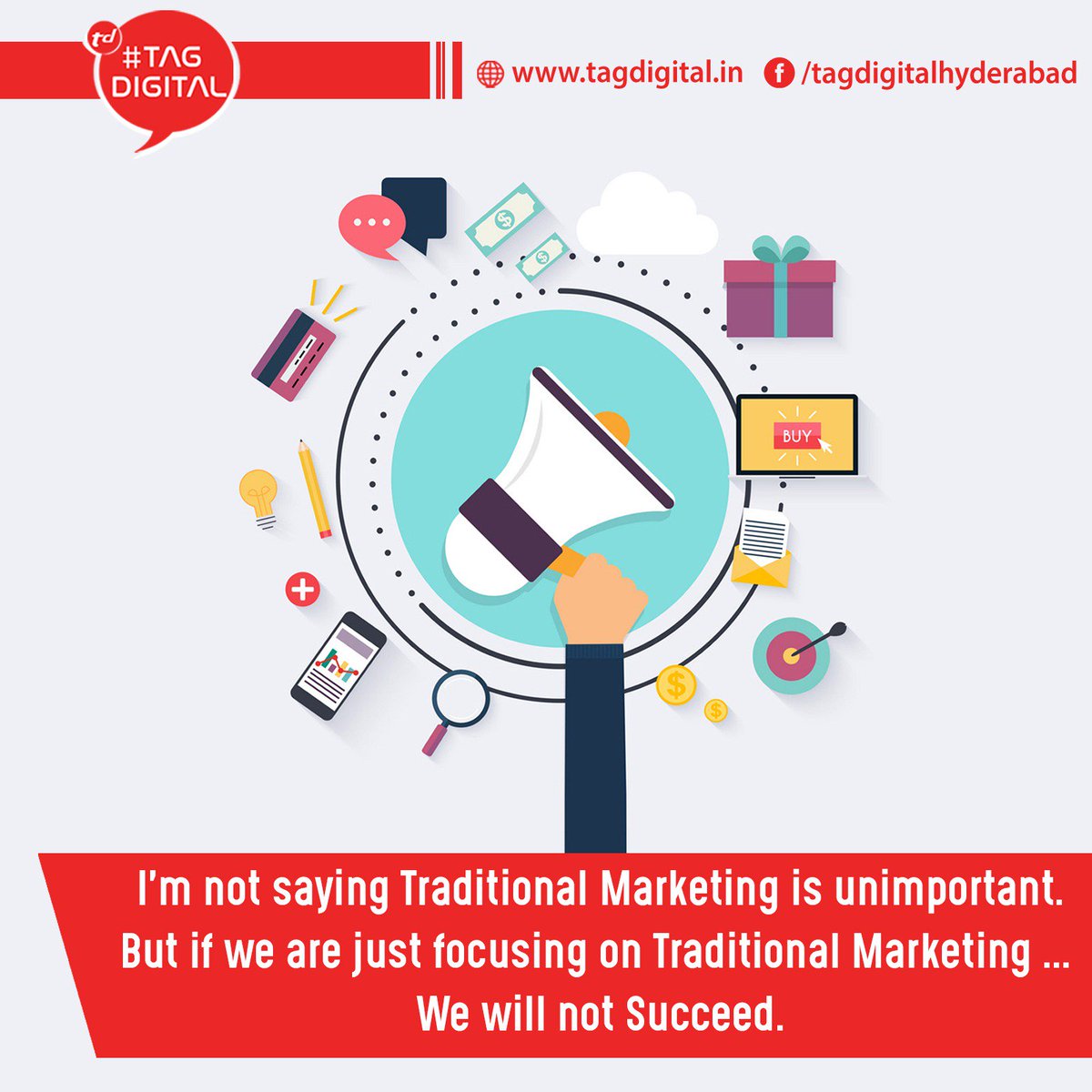 Tagdigitalhyd's tweet photo. I’m not saying Traditional Marketing is unimportant. But if we are just focusing on Traditional Marketing … We will not Succeed.

Go Digital... Grow Digital...With TAG DIGITAL

Book an Appointment: https://t.co/qszCL7Mbj3
Contact Us : +91 9652368632
#Digitalmarketing https://t.co/Mk2DT2kfXt