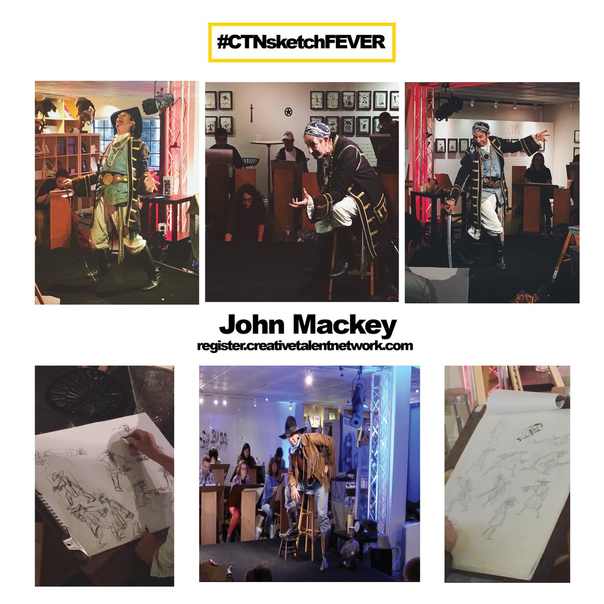 atcsg's tweet photo. #JohnMackey is back for #CTNSketchFEVER  you won’t want to miss this. It all goes down starting at 7pm only at CTN’s Center Stage Gallery  Click here to register https://t.co/xDyTrXqZwD
Learn More about John Mackey 
https://t.co/lzO2zxEOjR
#Model #Sketch #gesture #bestmodels https://t.co/09fRzc1TBA